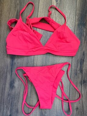 Red Brazilian Bikini Set